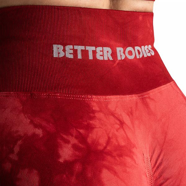 Better Bodies Entice Scrunch Leggings - Red Tie Dye