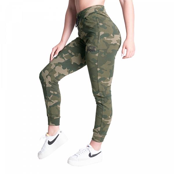 Better Bodies Empire Soft Joggers - Washed Green Camo