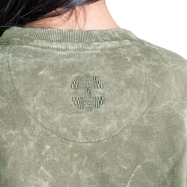 Better Bodies Acid Washed Sweater - Acid Washed Green