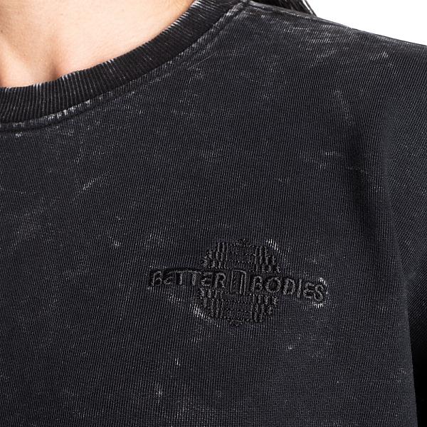 Better Bodies Acid Washed Sweater - Acid Washed Black