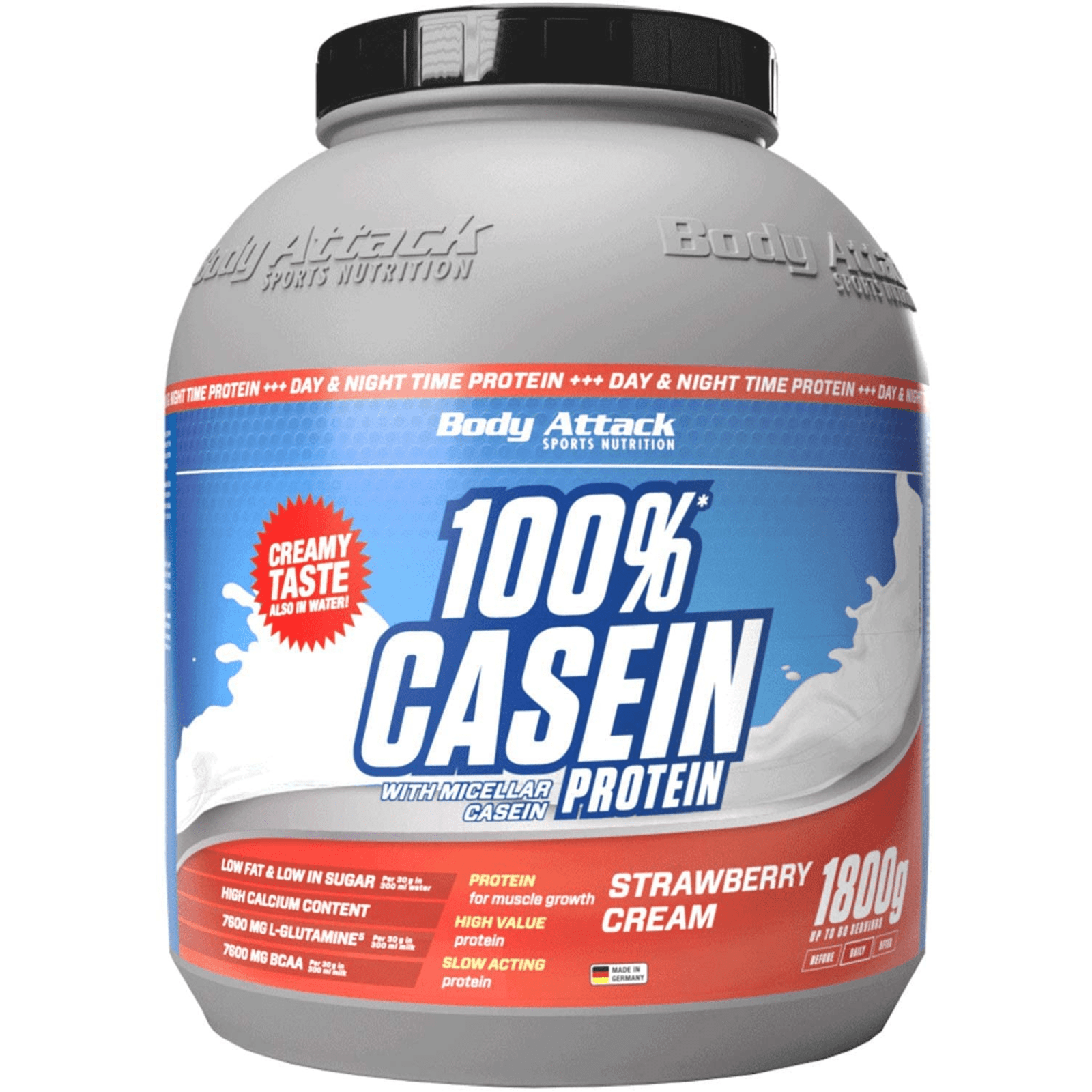 BODY ATTACK 100% Casein Protein 1800g