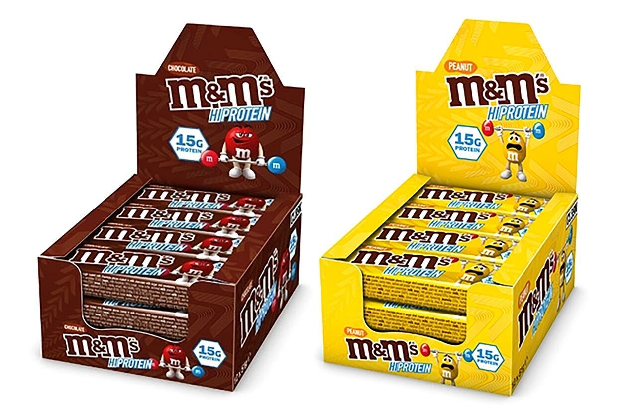 M&M Hi Protein Bar 51g Box mit 12 Riegel