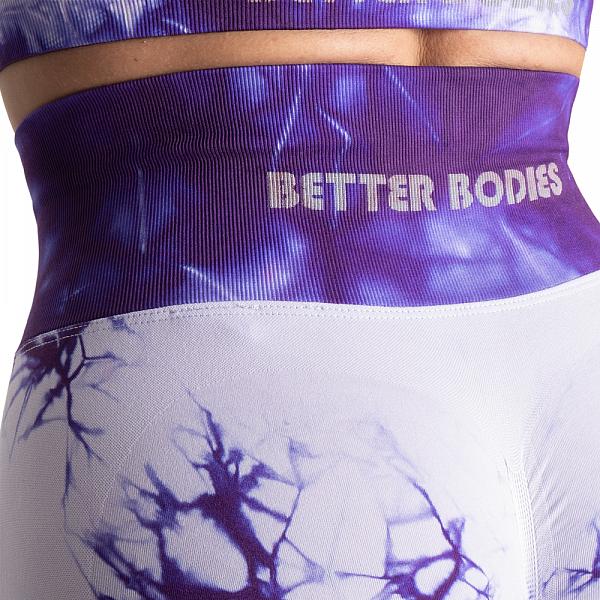 Better Bodies Entice Scrunch Leggings - Purple Tie Dye