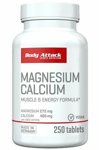 Body Attack Magnesium Calcium 250 Caps