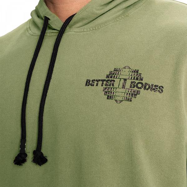 Better Bodies Washed Hoodie - Acid Washed Green