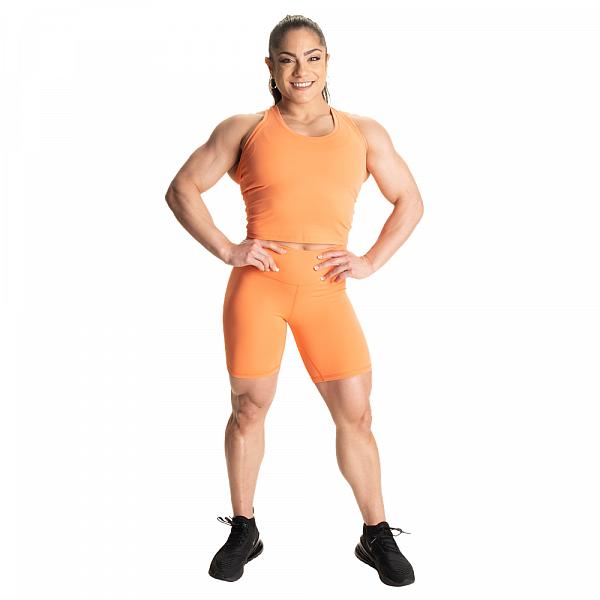 Better Bodies Core Biker Shorts - Coral Orange