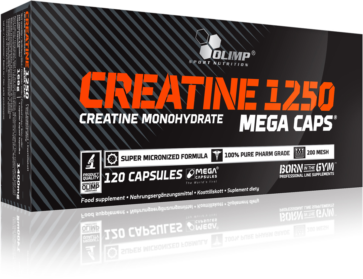 OLIMP CREATINE MONOHYDRATE MEGA CAPS® 120 CAPS À 1250MG