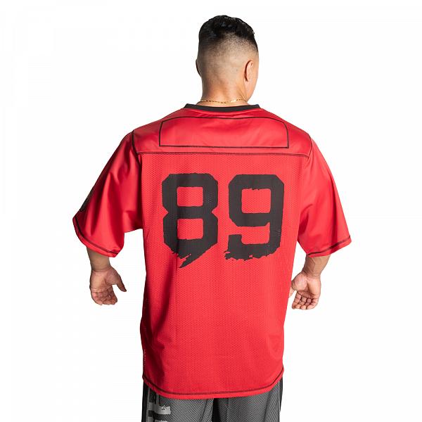 GASP No1 Football Tee - Chili Red