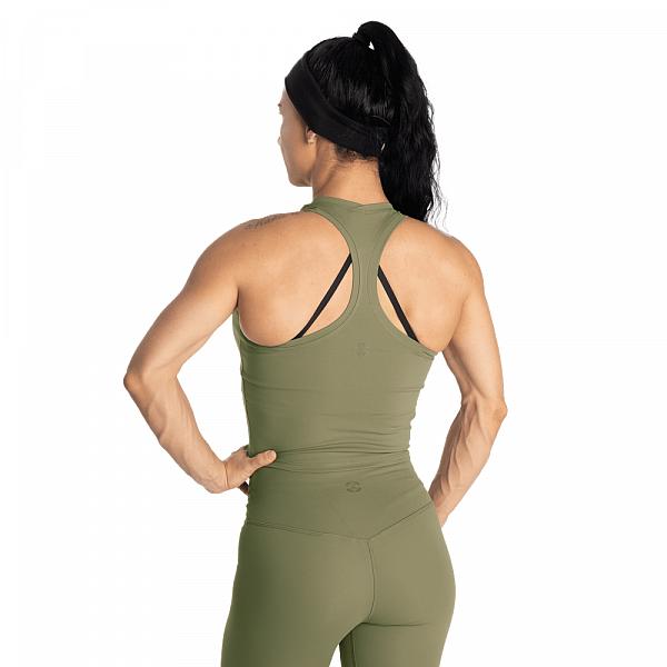 Better Bodies Core Crop T-back - Washed Green