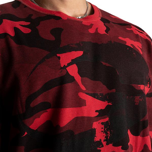 GASP Thermal Logo Sweater - Red Camo