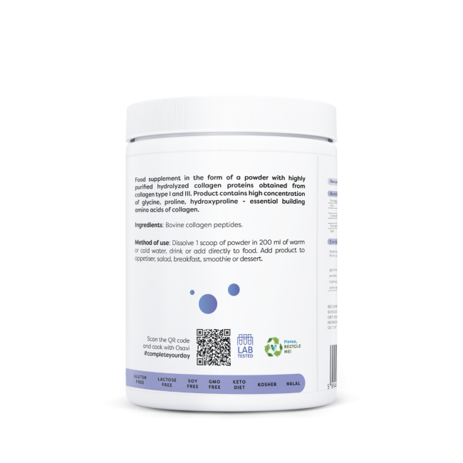 OSAVI Collagen, Hydrolyzed type I & III collagen - 300 g