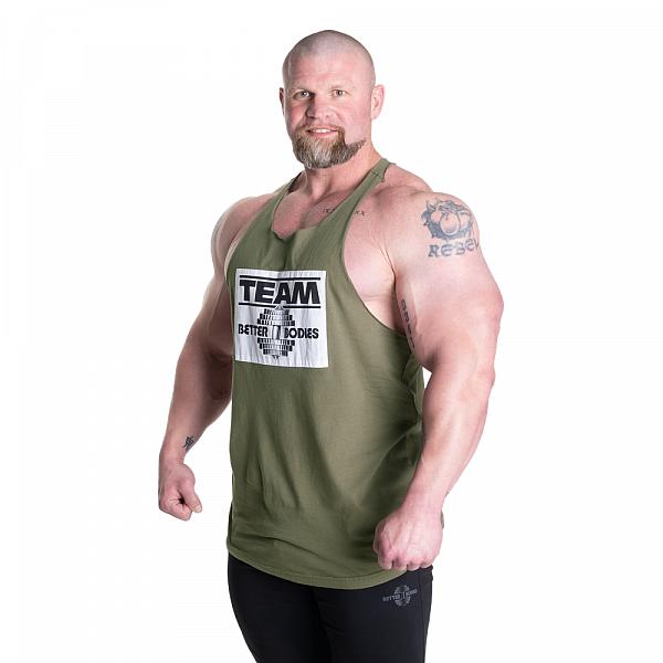 Better Bodies Old School Stringer - Washed Green