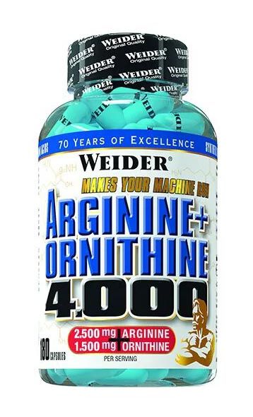 WEIDER ARGININE + ORNITHINE 4000 - 180 CAPS