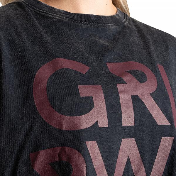 Better Bodies Grl Pwr Tee - Acid Washed Black