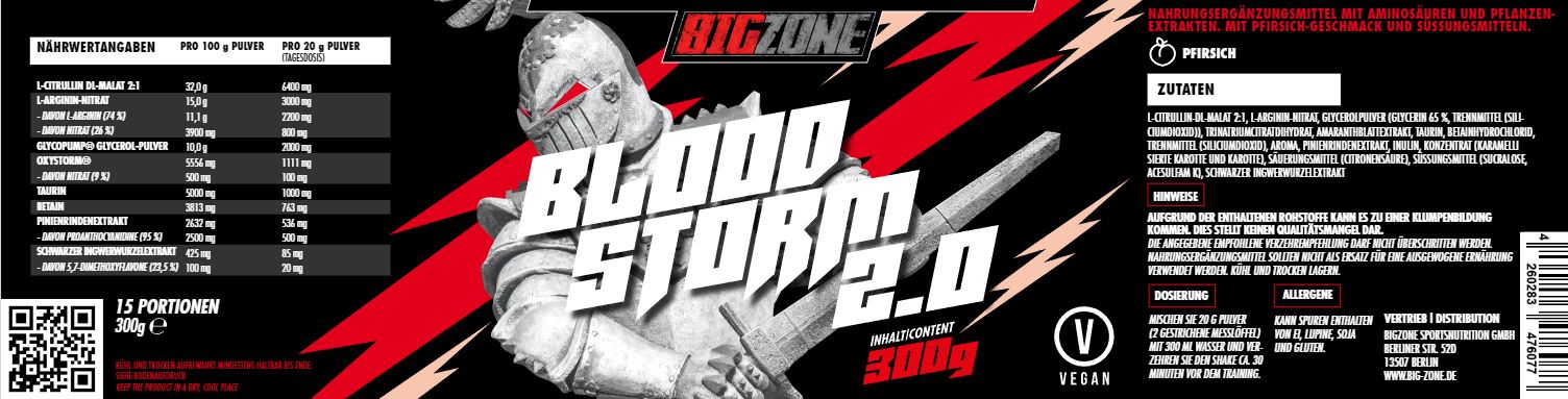 BIG ZONE BLOODSTORM 2.0 - 300G DOSE