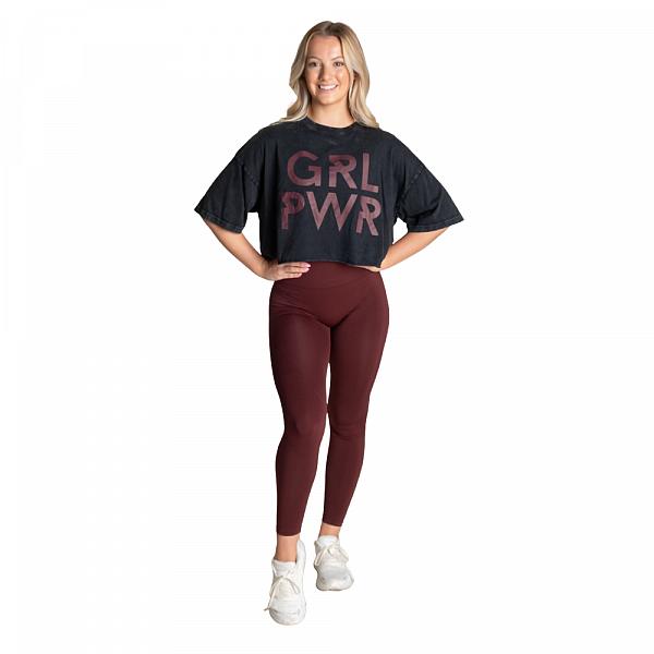 Better Bodies Grl Pwr Tee - Acid Washed Black