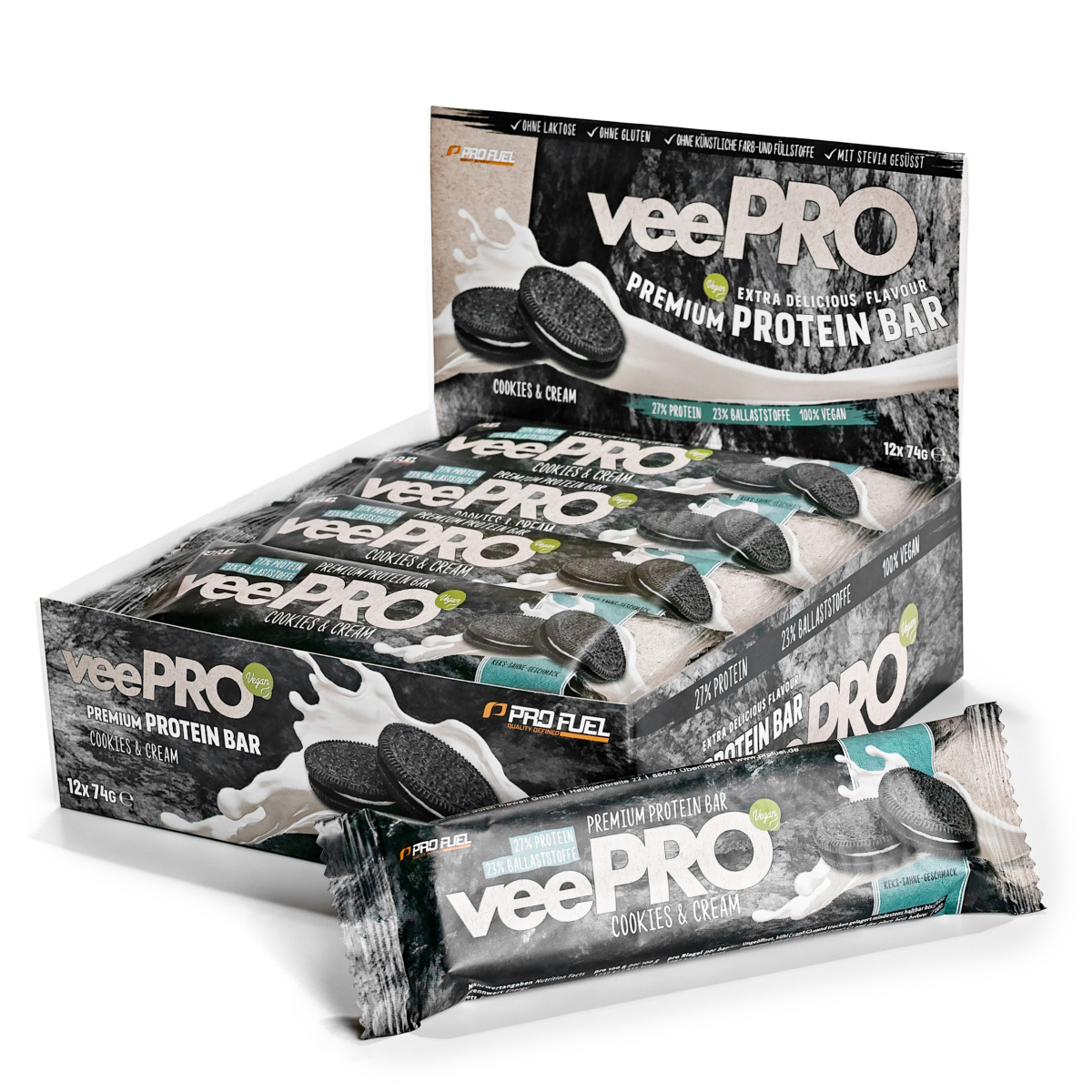 Pro Fuel veePRO Proteinriegel 12 Riegel à 74g
