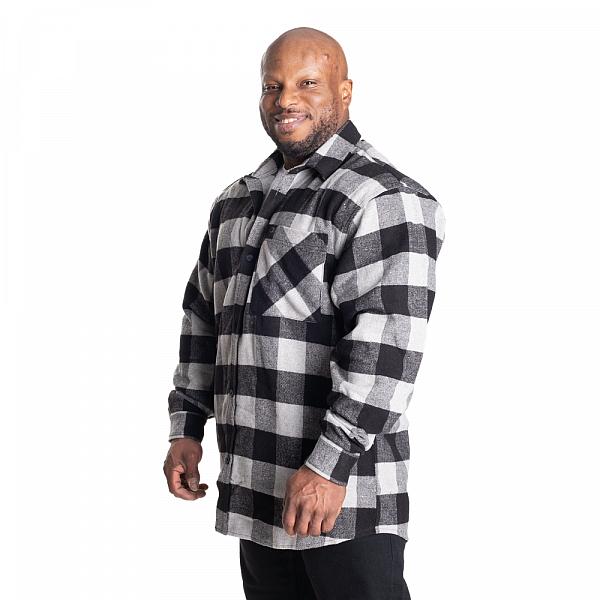 GASP Heavy Flannel Shirt - Grey/Black