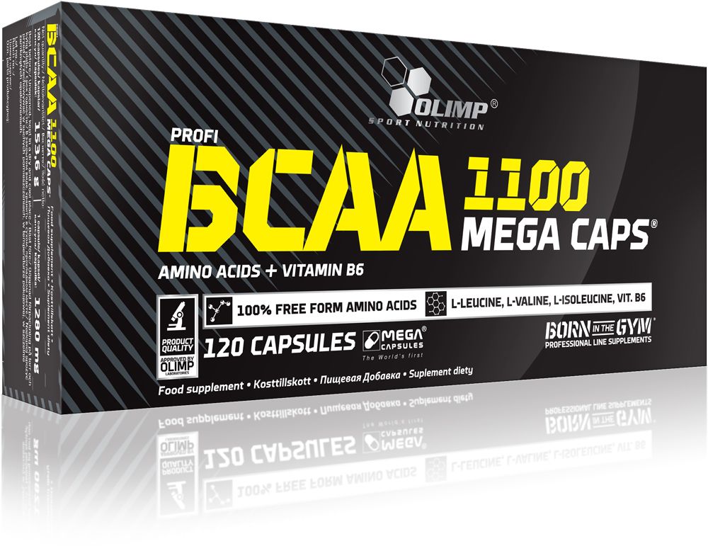 OLIMP BCAA 1100 MEGA CAPS - 120 KAPSELN