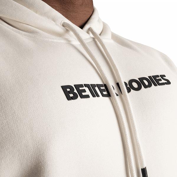 Better Bodies Logo Hoodie - Off White - Unisex