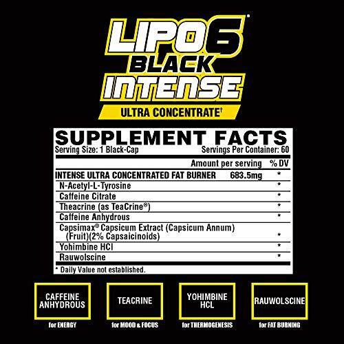 NUTREX Lipo6 Black Intense Ultra Concentrate 60 Kapseln