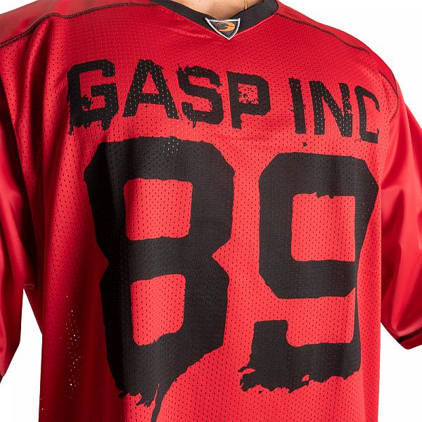 GASP No1 Football Tee - Chili Red