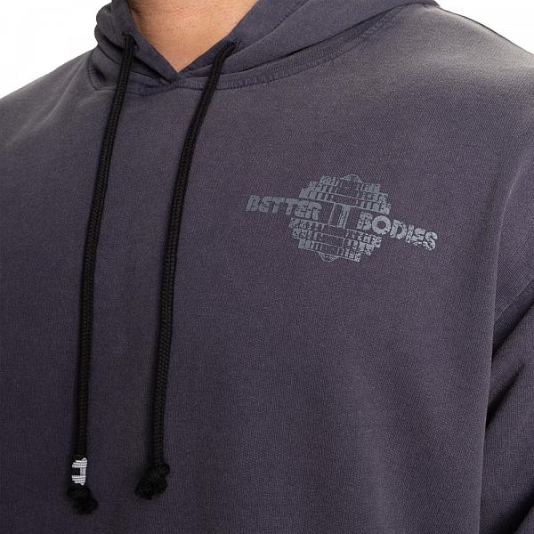 Better Bodies Washed Hoodie - Acid Sky Blue
