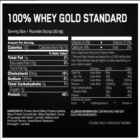 OPTIMUM NUTRITION 100% WHEY GOLD STANDARD 4.5KG
