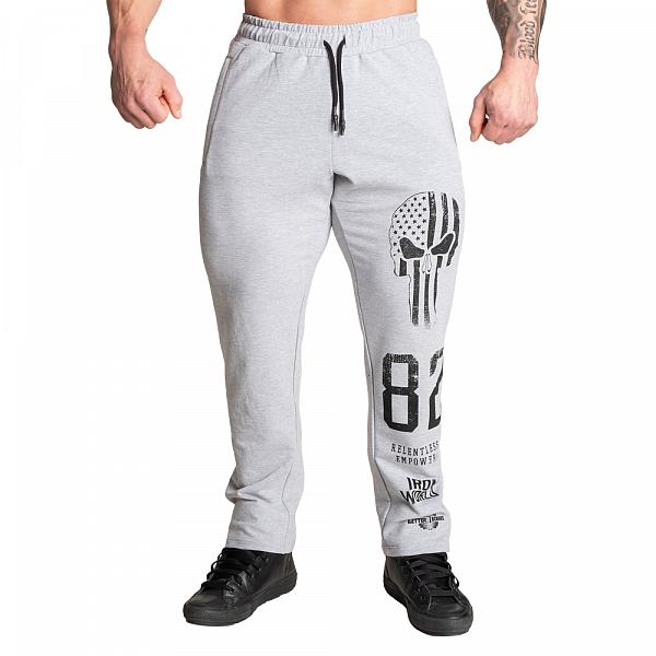 Better Bodies Graphic Standard Sweatpants - Light Grey Melange