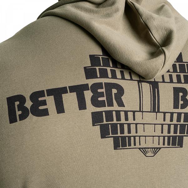 Better Bodies Light Zip Hoodie - Washed Green