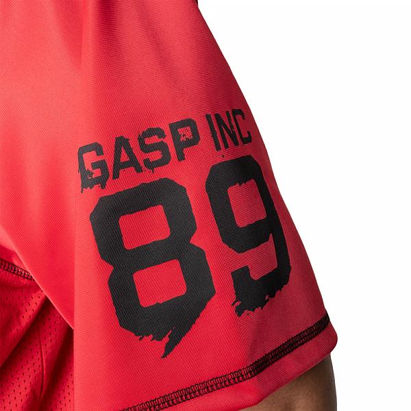 GASP No1 Football Tee - Chili Red