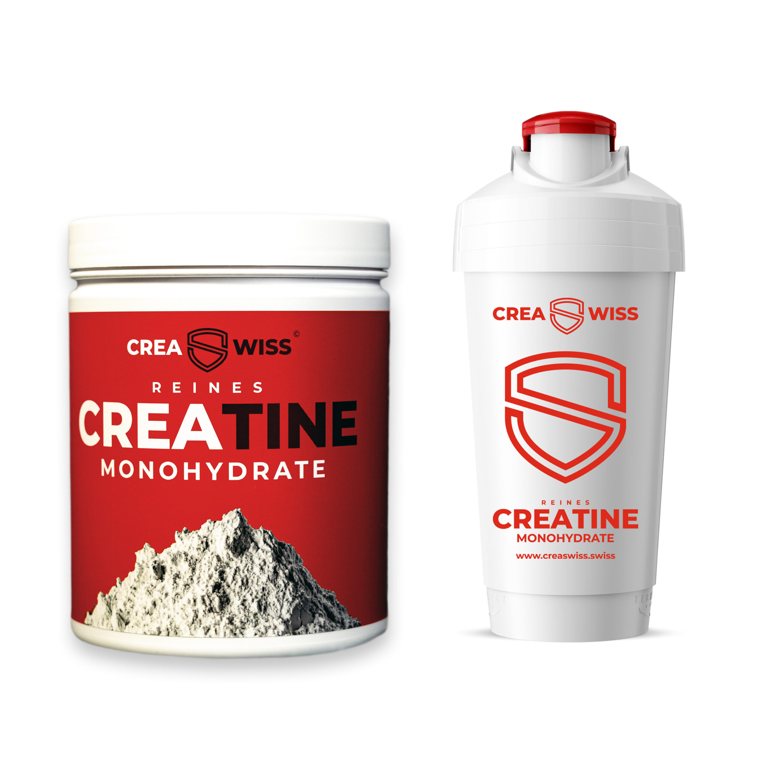 AKTION  SHAKER + CREASWISS 100% Creatine Monohydrat