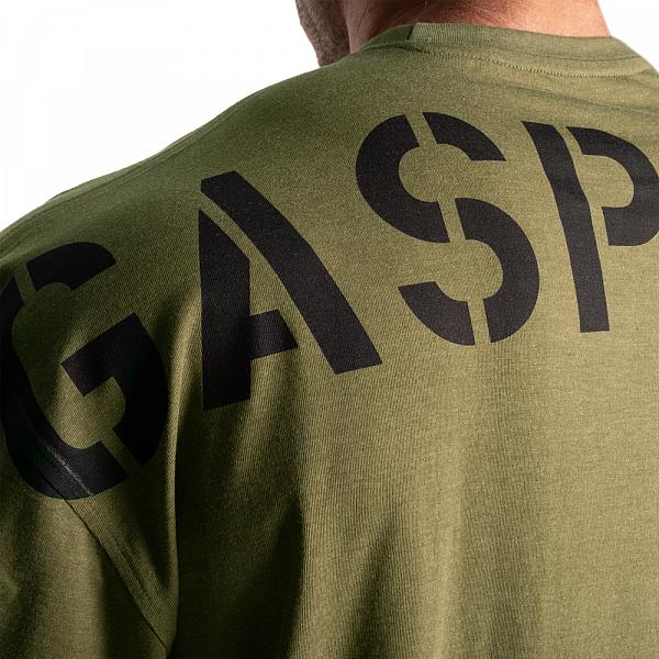 GASP Division Iron Tee - Army Green Melange