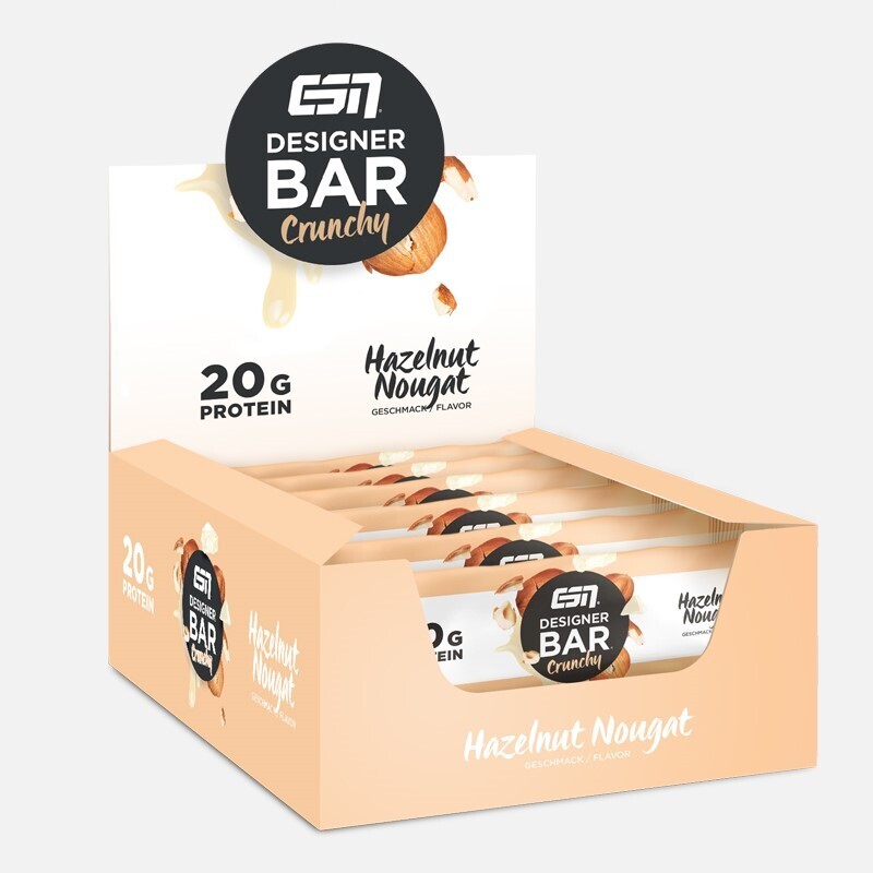 ESN Designer Bar Crunchy - 60g Box mit 12 Riegel