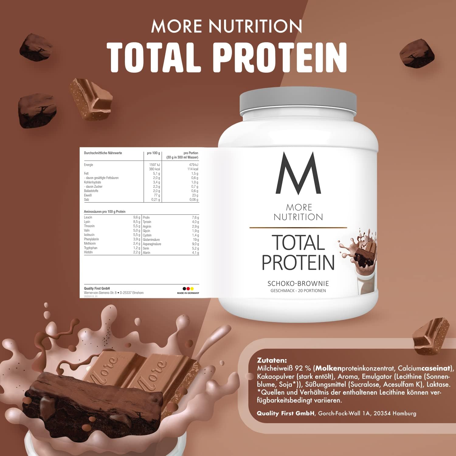 MORE NUTRITION TOTAL PROTEIN - 600g