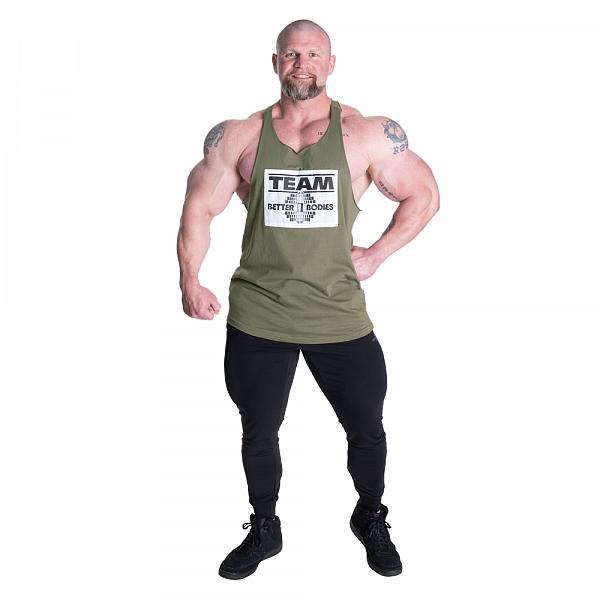 Better Bodies Old School Stringer - Washed Green