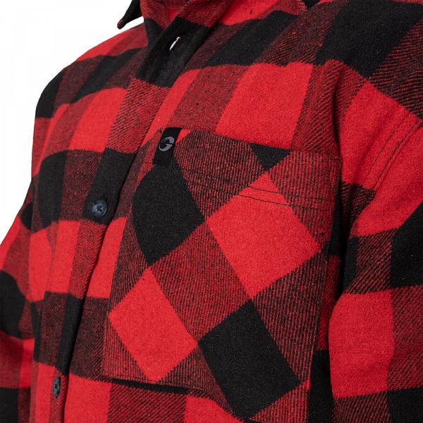 GASP Heavy Flannel Shirt - Red/Black